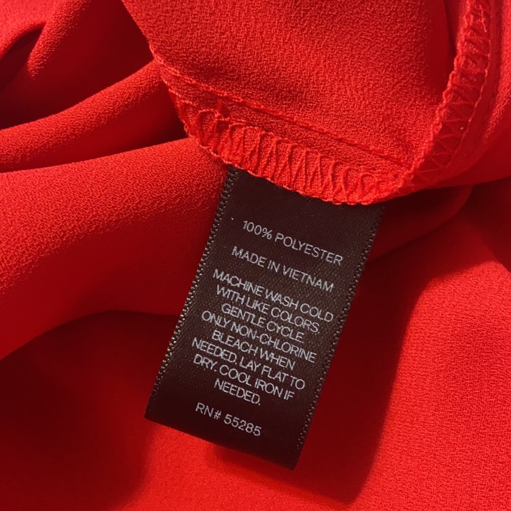 Express Red Blouse - Picture 5 of 5